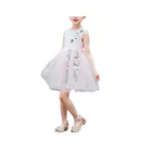 Dress Kids Wholesale 2020 Elegant Lace Bodice With Bow A-Line Tulle Flower Girls Dress Princess Dress For Kids