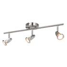 Brushed Nickel Modern Straight Ceiling Track Light Brushed Nickel 3 Light Kitchen Spotlight Track Light Bar