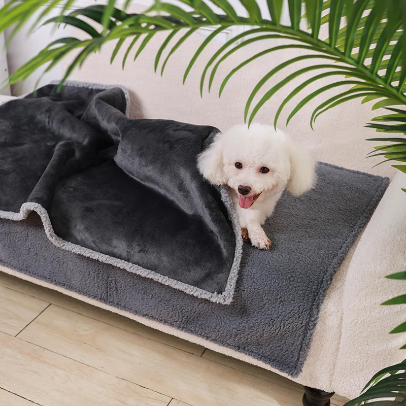 product waterproof blanket fleece flannel pet blanket customize dog bed sofa blanket-46