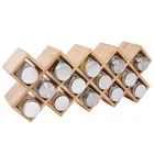 Spice Kitchen Bamboo Spice Rack With 14 Compartments For Kitchen Supplies Spice Storage Perforated