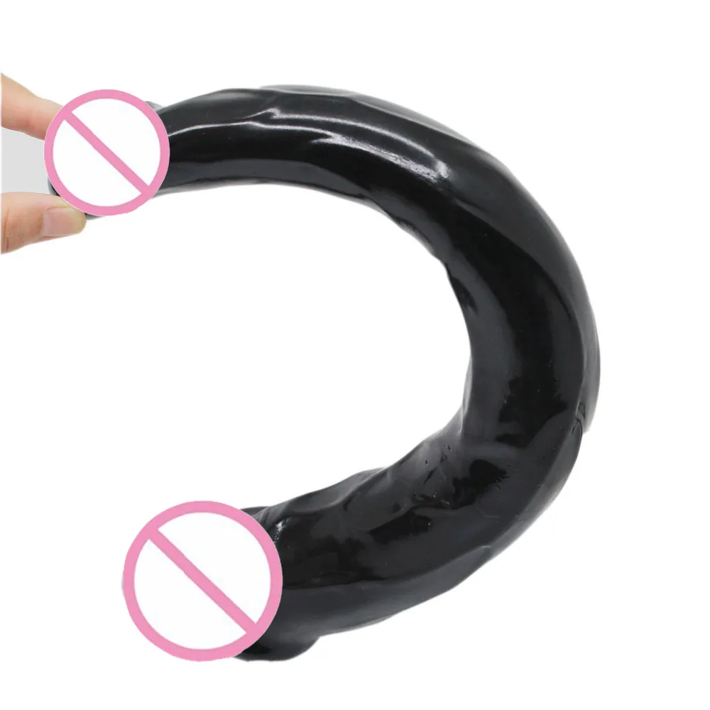 Black Dildo With A Pink Head