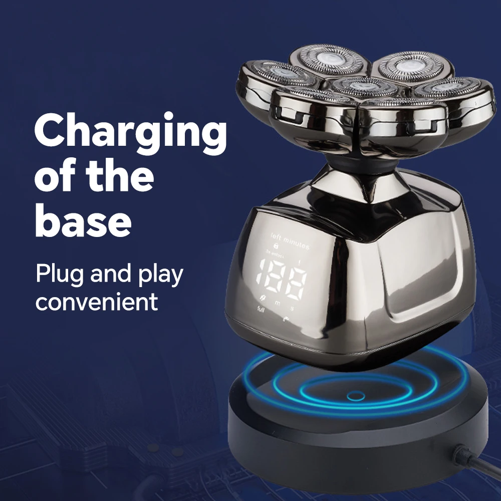 Waterproof Men's Electric Shaver with Seven-Head Razor Washable Electric Beard Knife supplier