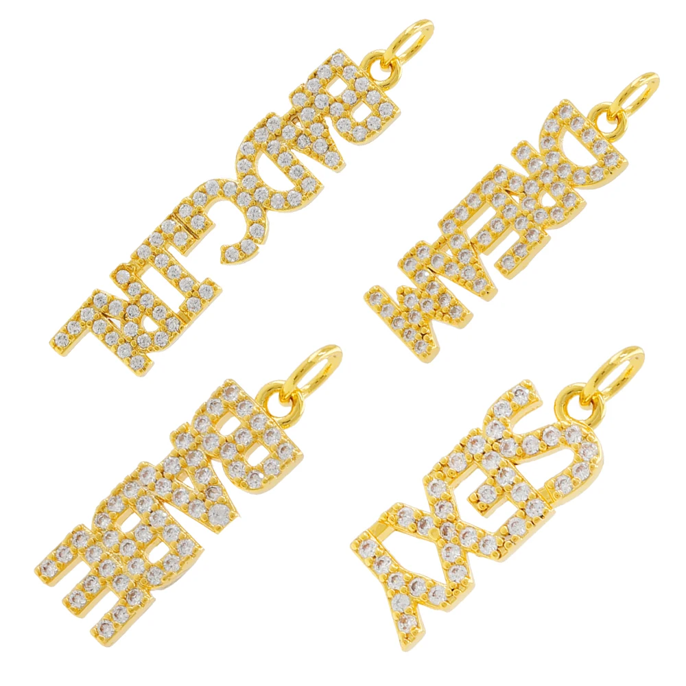 Letter Pendant Gold,Necklace Charm Diy 