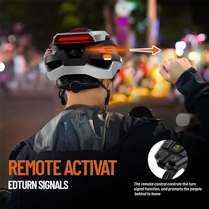 Scooters Commuter Mountain Bike Smart Cycling Helmet With Bluetooth