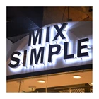 Backlit Backlit Shop Sign Chinahoo Wall Rgb Brushed Double Sided Led Backlit Logo Acrylic Signs For Shop