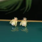 Earrings Earrings Pearl Stud Earrings Bee Baroque Korean Earrings For Women 2021