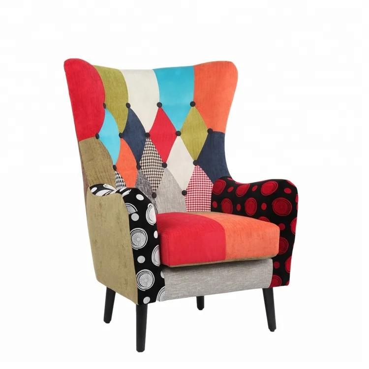 modern patchwork chair