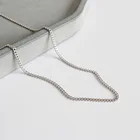 Silver Silversilver Professional Manufacturer 925 Silver Chain Necklace Sterling Silver Mens Necklace Chain
