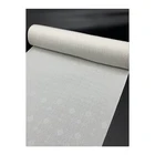 Soft Plain Silver Thread Woven Design Microfiber Polyester Printed Pure Woven Silk Fabric
