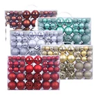 Christmas Family Christmas Ball Gift Box 3-6CM Family Christmas Decoration Christmas Tree Pendant 100pcs