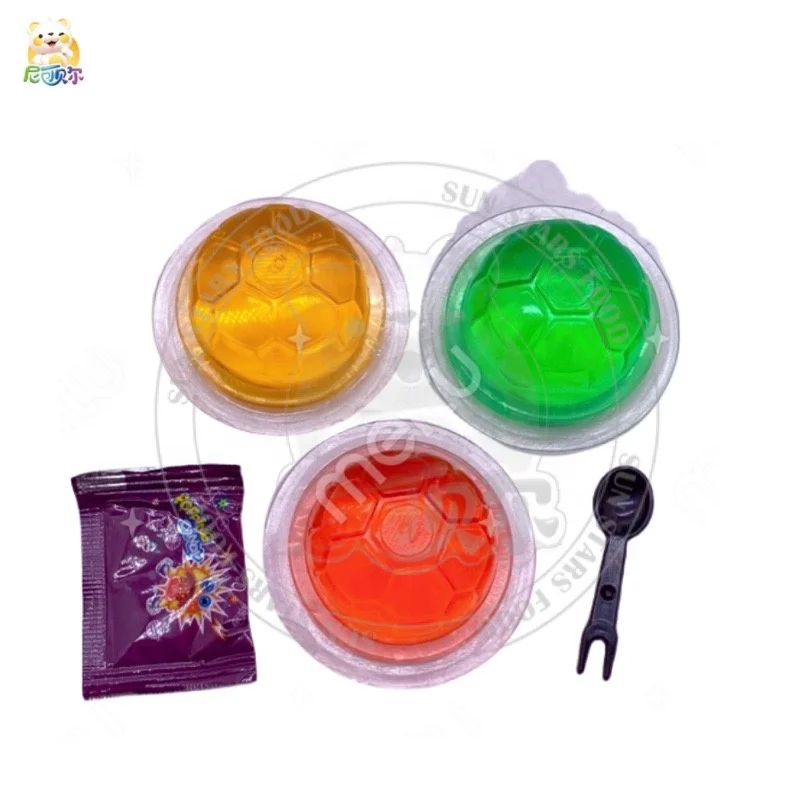 Fruity Egg Flavor Jelly Cup Sweet Traffic Light Mini Pudding Candy In