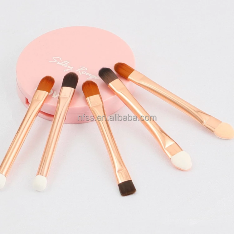 High Quality Mini Double Sided Head Part Concealer Eyebrow Cosmetic Brush Makeup Small Dual Ended Eye Detailer Eyeshadow Sponge