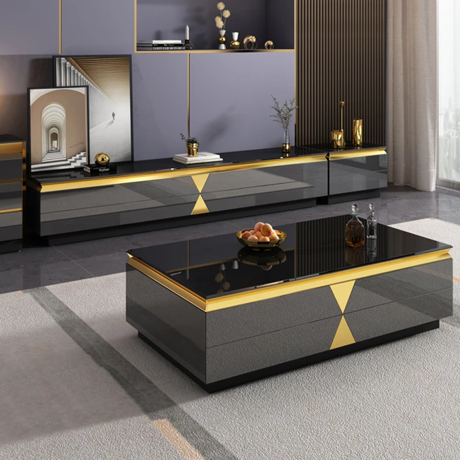 Living room furniture centre glass coffee table modern high gloss coffee table design