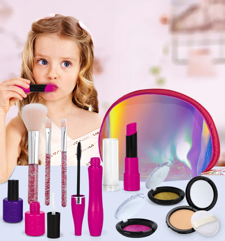 Private Label Cosmetics Pretend Girl Small Set Baby Brinquedo Menina Toys Girls Kids Makeup