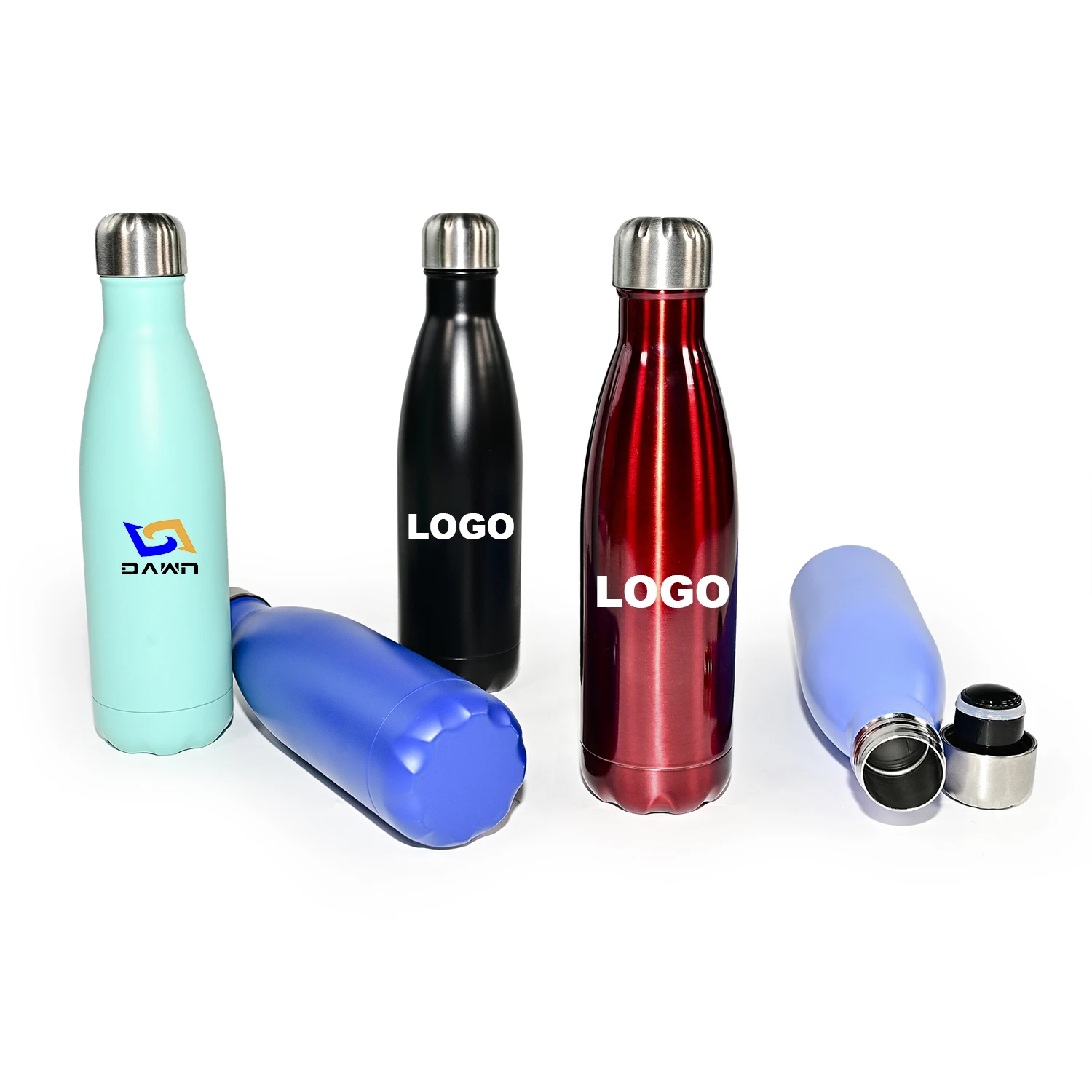 food grade sport 750ml insulated cola bottle double single wall stainless steel water bottle