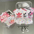 Clothing Wholesale Factory OEM Comfortable Baby Boys' Clothing Sets Printed Children's Cotton Two-piece Suit For Girls