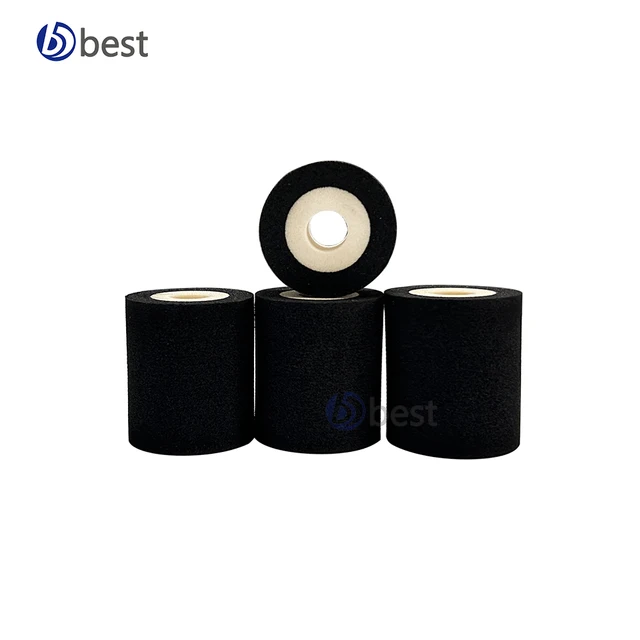 Black 36mm 16mm hot solid ink roll for expiry date printing machine