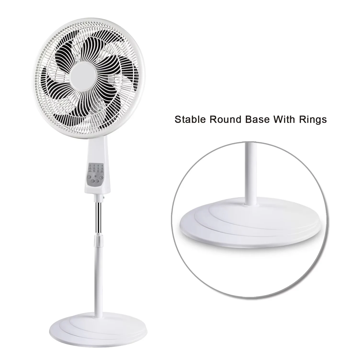Table Fan, 18''Oscillating, Wall, 3-In-1, HJ-18CR3 - detail 20