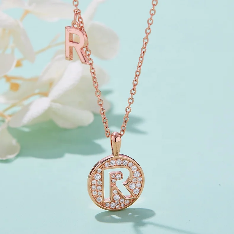 Initial Charm Sterling Silver 925 