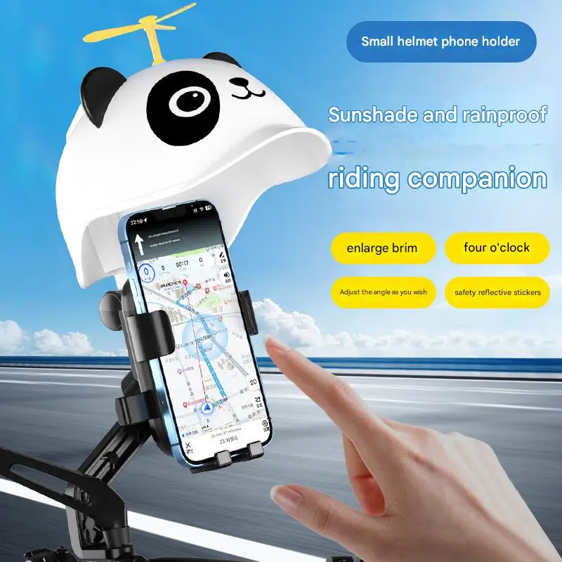 2025 Hot Motorcycle Mobile Phone Holder Sunshade Umbrella Phone Holder Waterproof Helmet Phone Holder
