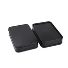 Metal Box Metal Metal Boxes High-grade Black Square Metal Packaging Box Tin Box For Gift Lunch