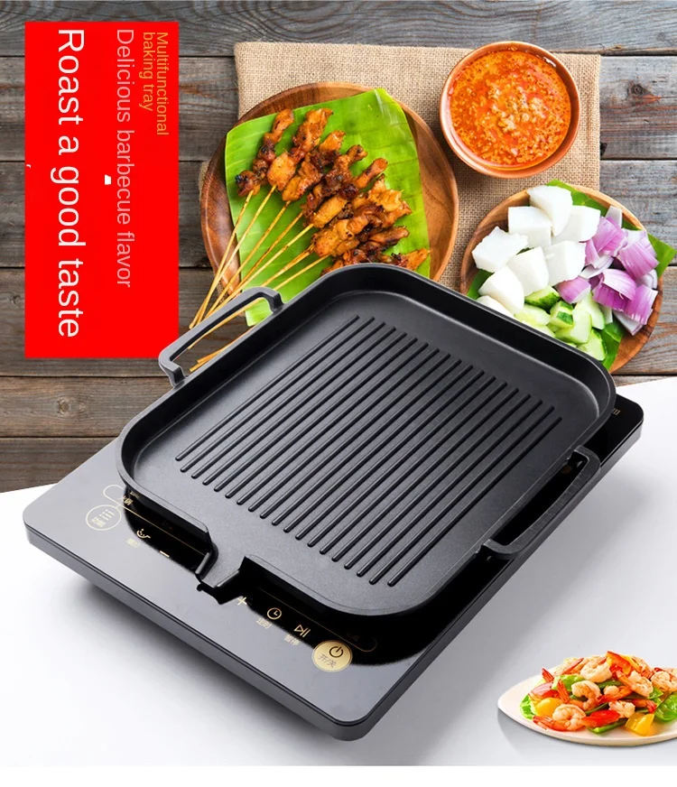 Factory Hot Sale Aluminum Grill Plate Stove Top Grill Plate Bbq Grill