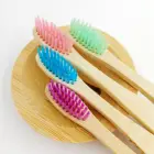 Wholesale CE-ROHS Certificate Reusable Biodegradable Organic Charcoal Bamboo Toothbrush With Packaging