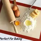 Non Stick Silicone Mat Heat Resistant Reusable Easy To Wash Non Stick Silicone Baking Mats Liners 40*30cm