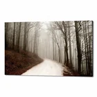 Picture Art High Gloss Simple Contemporary Forest Landscape Picture On Withe Blank Custom Metal 30x20 Horizontal Print