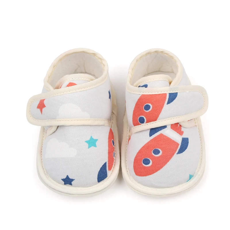 High Quality Soft Cotton Printing Newborn Baby Infant Shoes for Boys and Girls 2023 details