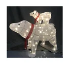 White White White Bear Motif Light 2pcs/set
