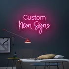 Light Fast Delivery Custom Led Light Neon Sign NO MOQ Dropshipping For Room Birthday Party Home Wedding Decor