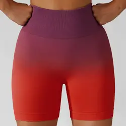 Hot Gym Clothing Seamless Yoga Pants Women Yoga Shorts Tights V Waist Scrunch Butt Short Legging