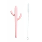 Baby 2021 New Cactus Shaped BPA-free Safe Non-toxic Silicone Baby Toys Molars With Brush