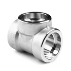 High Pressure Forged Manufacturer High Pressure 1500lb 3000lb Threaded Forged Socket Weld Stainless Steel Equal Tees