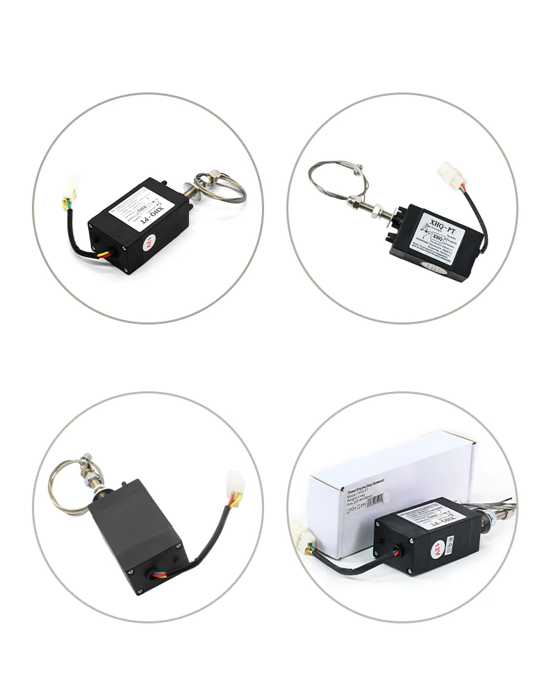 POPULACE XHQ-PT XHQ-PTG Fuel Stop Solenoid Diesel Engine Shutdown Solenoid Valve 12V 24V Generator Fuel Shutoff factory