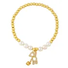 Bracelet Pearl Pearl Hot Selling Copper Love Bear Bracelet Beaded Pearl Chain Bracelet For Women