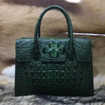 Professional Manufacturer Exotic Real Crocodile Leather Bag Tote Handbag For Ladies Custom Handbag Leather