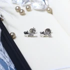 Star Earrings Star New Listing Star Cute Sterling Silver 925 Stud Earrings For Valentine's Day Present