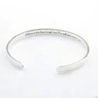 925 Silver Bangle Silver 925 Sterling Silver Personalized Jewelry Custom Engraving Letter Cuff Bangle For Women