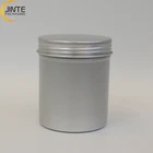 Tins Tin Black Aluminum Storage Jars Tins Silver Tin For Food Cosmetics Energy Powder