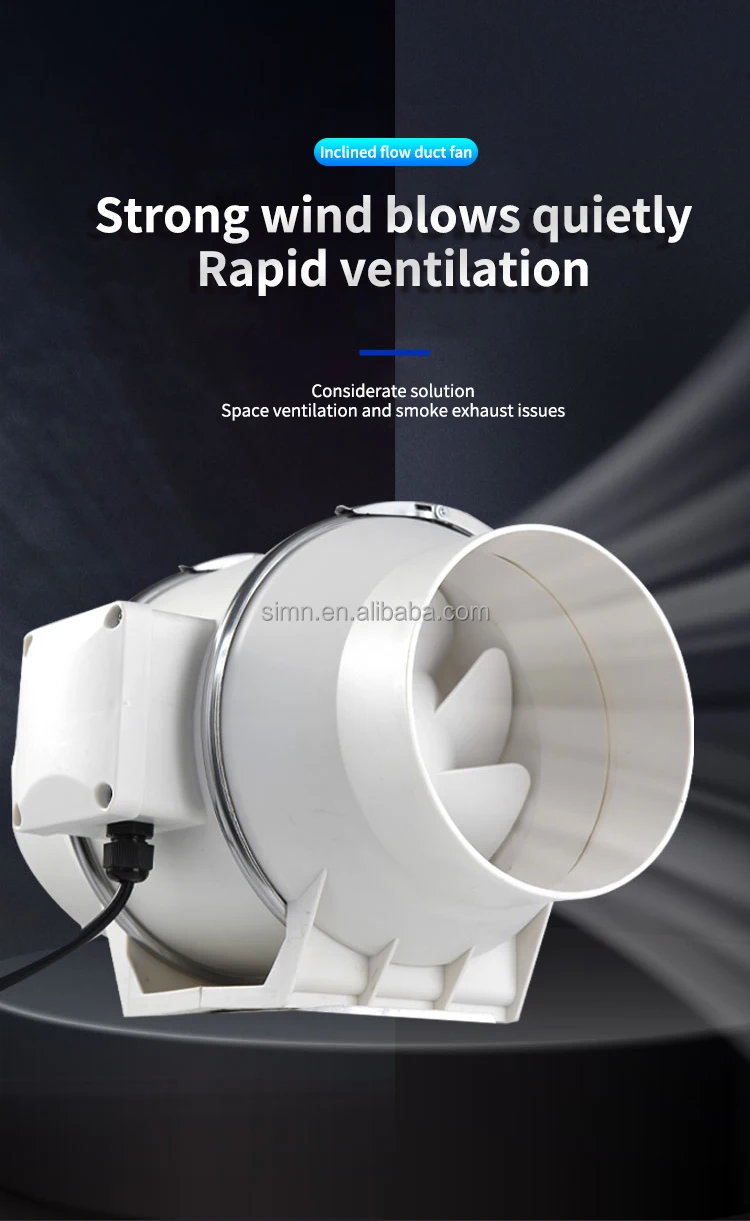 Sales Duct Fan, Ceiling, 220, Plastic - detail 2