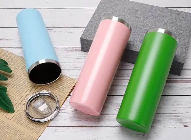 20oz Vacuum Water Cup Leakproof Sport Thermos Vacuum Insulated Stainless Steel Water Bottle