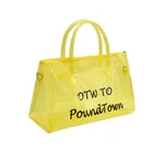 Handbag Bag Custom Handbag Gym Bag PVC Transparent Colorful Silicone Jelly Make Up Holographic Duffle Bag