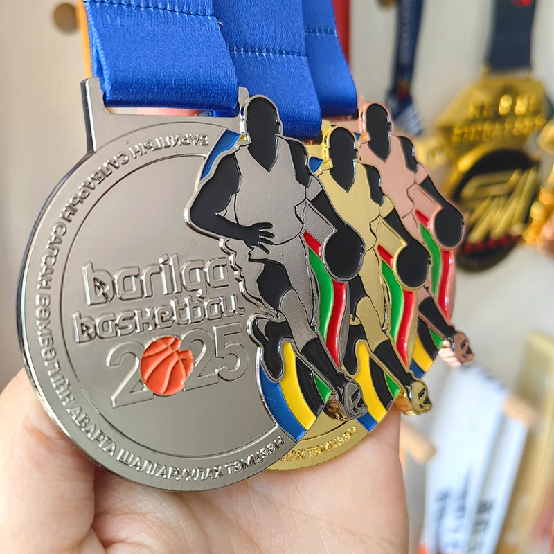 Custom 3D Antiqued Modern Traditional Style Metal Medals Manufacture's Personalized Football Basketball Sports Race Award Medals manufacture