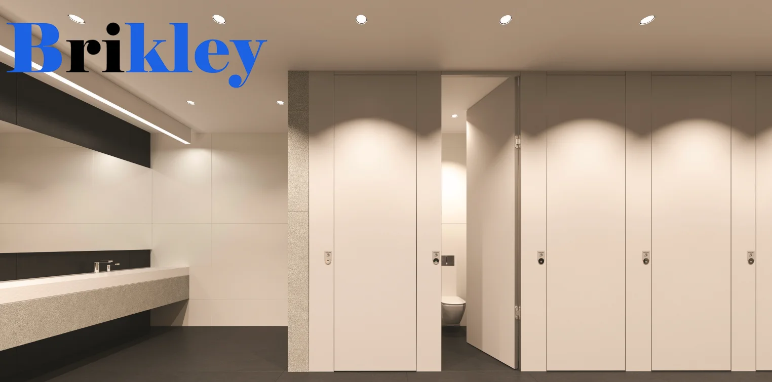 Modern Commercial Waterproof HPL Board Bathroom Toilet Partition details