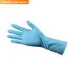 Work 9in Disposable Powder Free Protective Work Blue Nitrile Pvc Blend Gloves Manufacturer Only For Europe Market