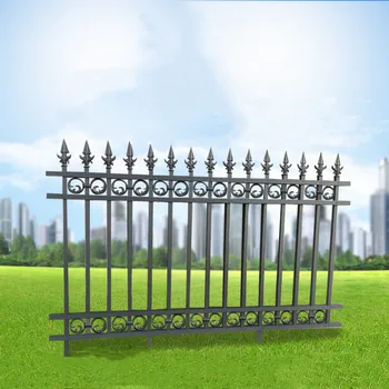 High Quality Custom Aluminum Fences Black Metal Fence Panels