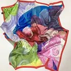 Elegant Scarf Scarf Elegant Large Silk Satin Scarf Square Printed Scarf Wrapped Floral Scarf 36 Inch