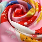 Cotton Scarf Custom Logo Print 70 Cotton 30 Silk Cotton Silk Scarf Bandana OEM